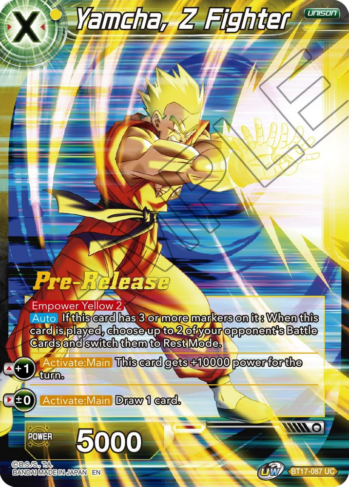 Yamcha, Z Fighter (BT17-087) [Promociones de presentación de Ultimate Squad] 