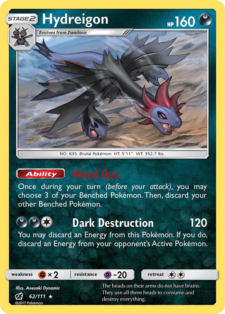 Hydreigon (62/111) [Soleil et Lune : Invasion Pourpre] 