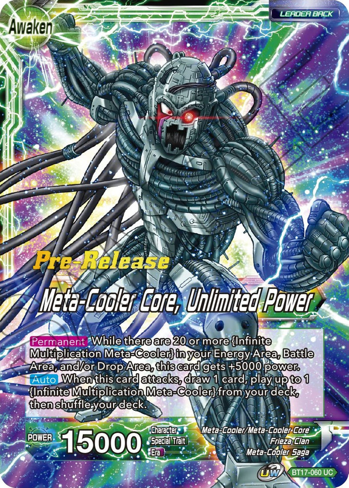 Meta-Cooler // Meta-Cooler Core, Unlimited Power (BT17-060) [Promociones de presentación de Ultimate Squad] 