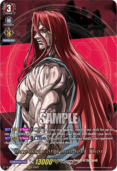 Berserker of Thunder, Thor (D-TB02/RGR09EN) [Record of Ragnarok]