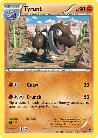 Tyrunt (61/111) [XY : Poings furieux] 