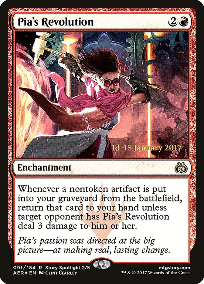 Pia's Revolution  (Prerelease) [Aether Revolt Prerelease Promos]