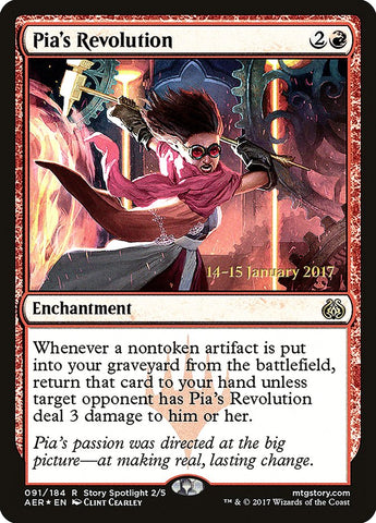 Pia's Revolution  (Prerelease) [Aether Revolt Prerelease Promos]