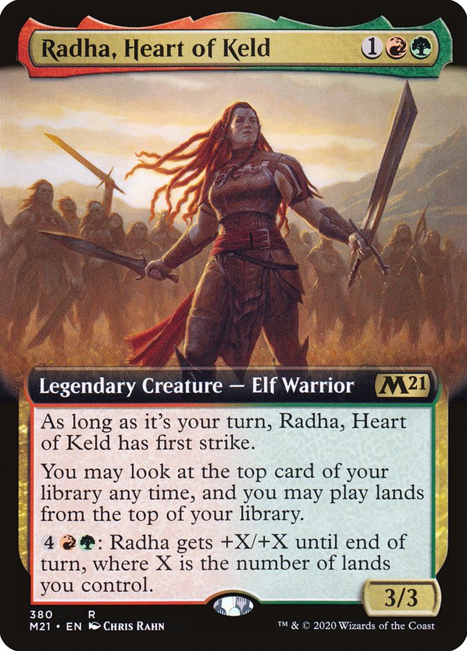 Radha, Heart of Keld (arte ampliado) [Core Set 2021] 