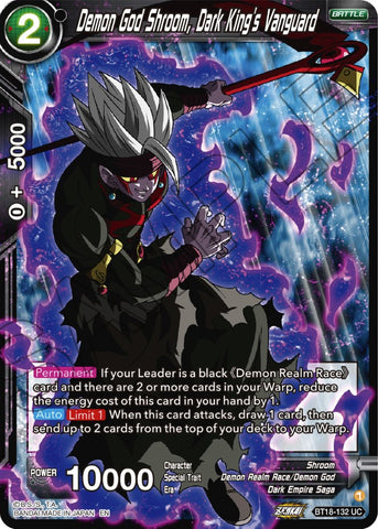 Demon God Shroom, Dark King's Vanguard (BT18-132) [Dawn of the Z-Legends]