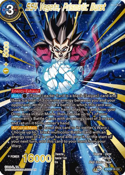 Vegeta SS4, rafale prismatique [EX19-28] 