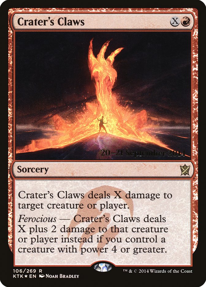 Crater's Claws  (Prerelease) [Khans of Tarkir Prerelease Promos]