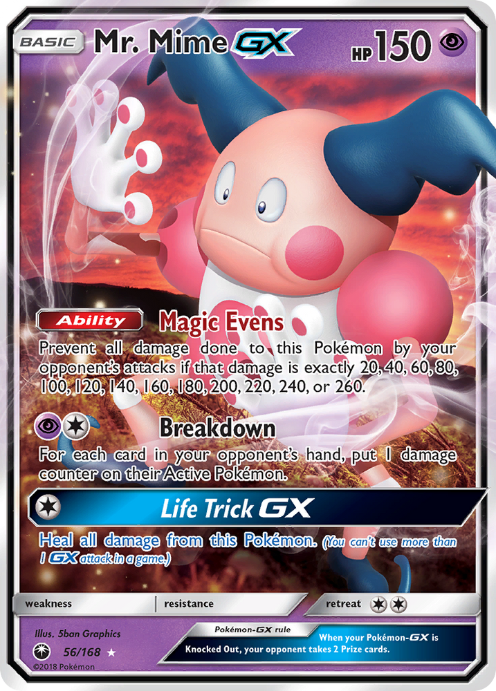 Mr. Mime GX (56/168) [Soleil et Lune : Tempête Céleste] 