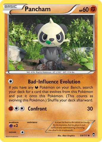 Pancham (59/111) [XY : Poings furieux] 