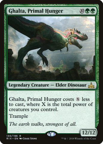 Ghalta, Hambre primigenia (paquete promocional) [Rivals of Ixalan Promos] 