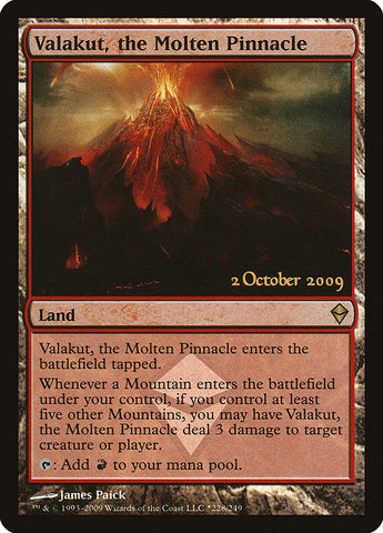 Valakut, the Molten Pinnacle  (Prerelease) [Zendikar Prerelease Promos]