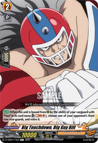 Big Touchdown, Big Guy Bill (D-TB03/114EN) [Shaman King]