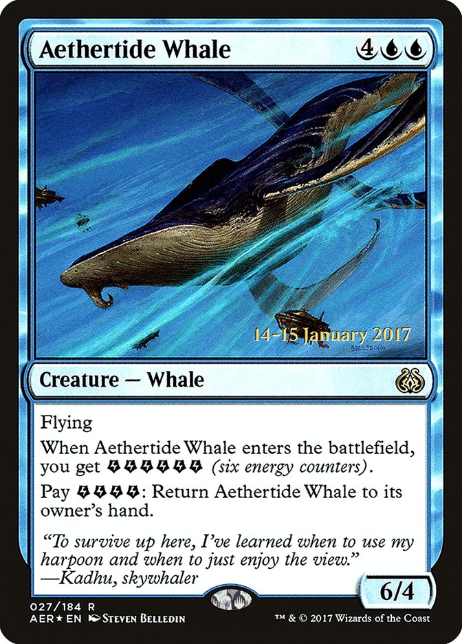 Aethertide Whale  (Prerelease) [Aether Revolt Prerelease Promos]