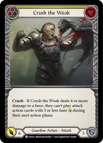 Crush the Weak (Amarillo) [CRU033] 1ª Edición Normal 