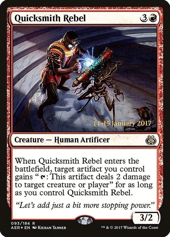 Quicksmith Rebel  (Prerelease) [Aether Revolt Prerelease Promos]