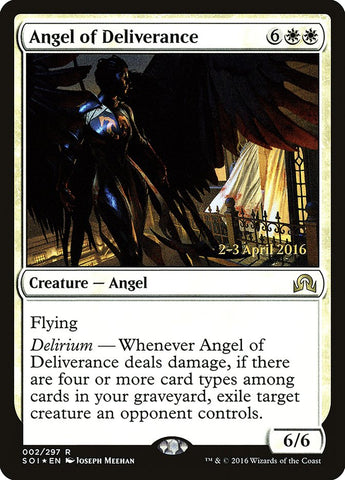 Angel of Deliverance (Prerelease) [Shadows over Innistrad Prerelease Promos]