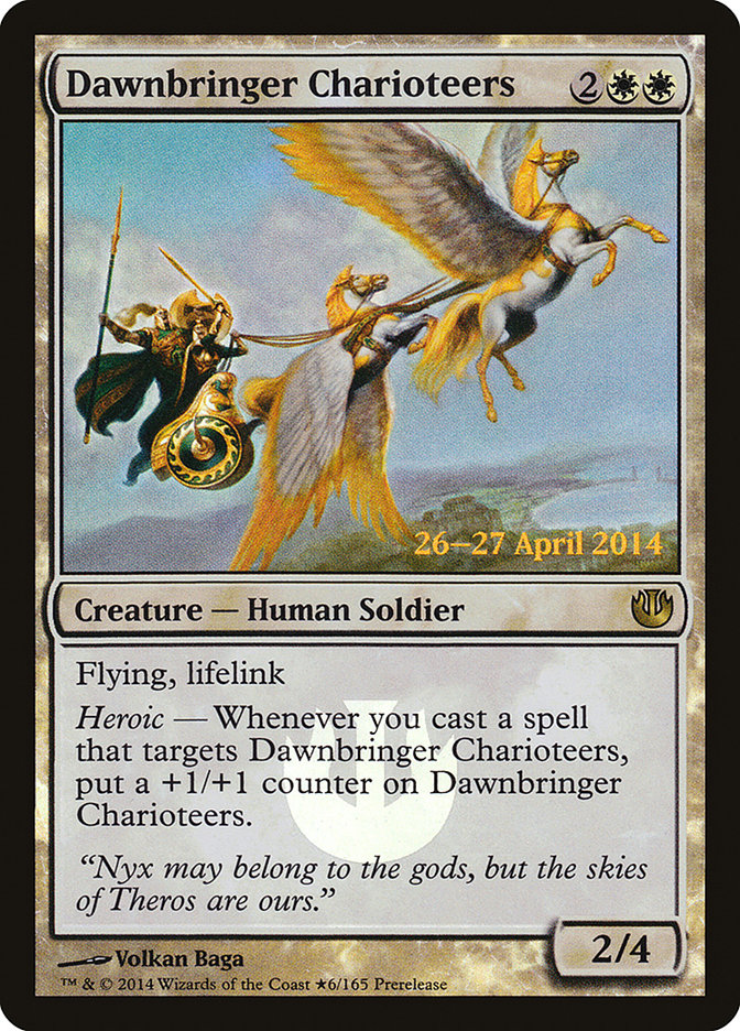 Dawnbringer Charioteers  (Prerelease) [Journey into Nyx Prerelease Promos]