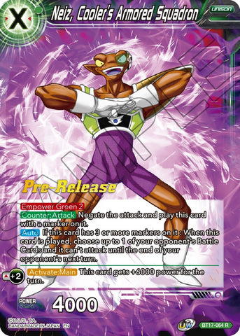 Neiz, Cooler's Armored Squadron (BT17-064) [Ultimate Squad Prerelease Promos]