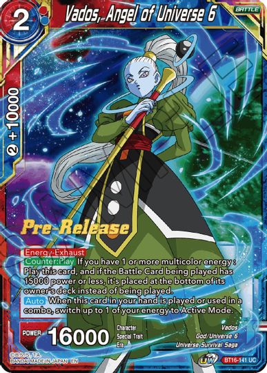 Vados, Ángel del Universo 6 (BT16-141) [Promociones de presentación del Reino de los Dioses] 