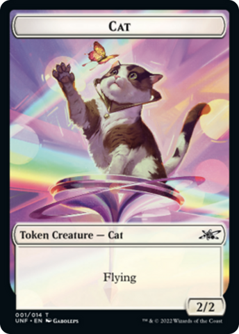 Cat // Food (11) Double-sided Token [Unfinity Tokens]