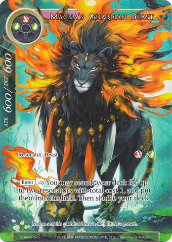 Magna's Guardian Beast (Full Art) (SDAO2-025) [Alice Origin II Starter Deck]