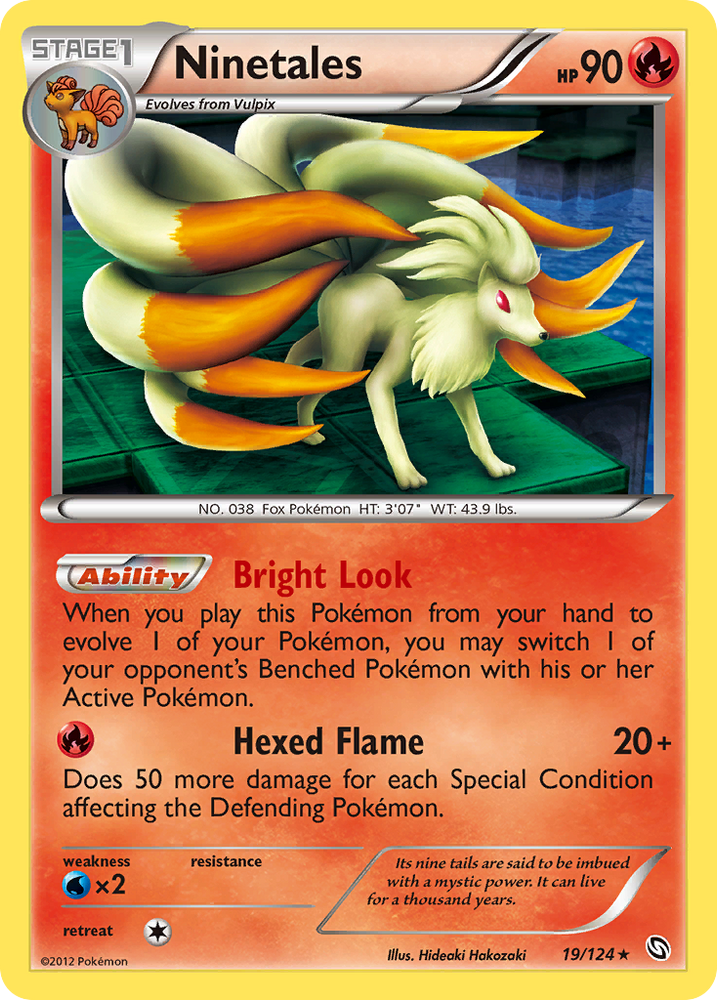 Ninetales (19/124) [Noir et blanc : Dragons exaltés] 