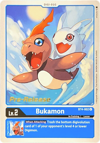 Bukamon [BT4-002] [Promociones previas al lanzamiento de Great Legend] 