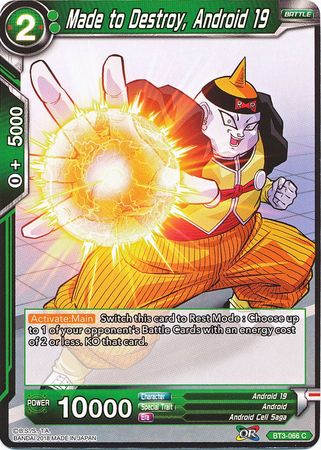 Made to Destroy, Android 19 [BT3-066]