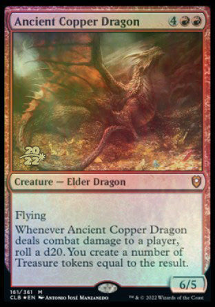 Ancient Copper Dragon [Promociones preliminares de Commander Legends: Battle for Baldur's Gate] 