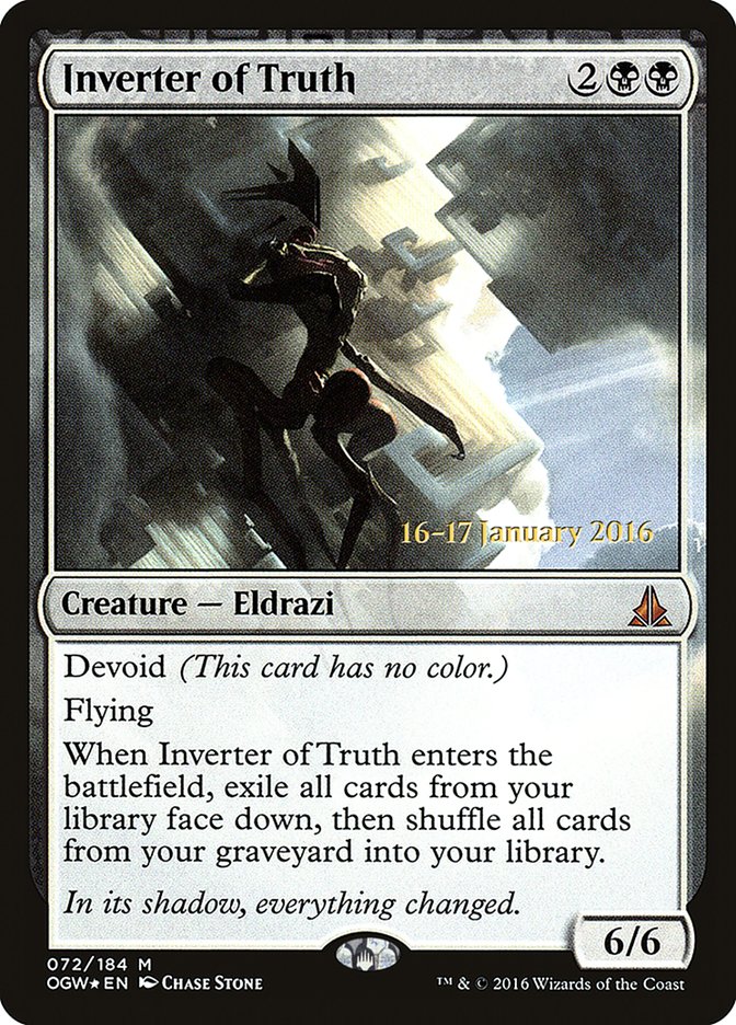 Inverter of Truth (Prerelease) [Oath of the Gatewatch Prerelease Promos]