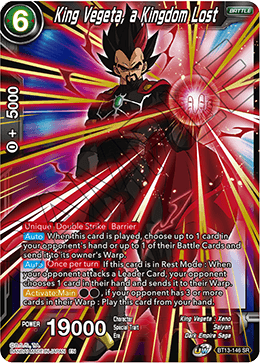 King Vegeta, a Kingdom Lost (Super Rare) [BT13-146]