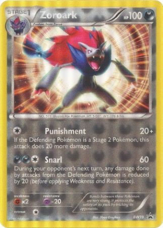 Zoroark (BW19) (Tarjeta Jumbo) [Blanco y negro: Black Star Promos] 