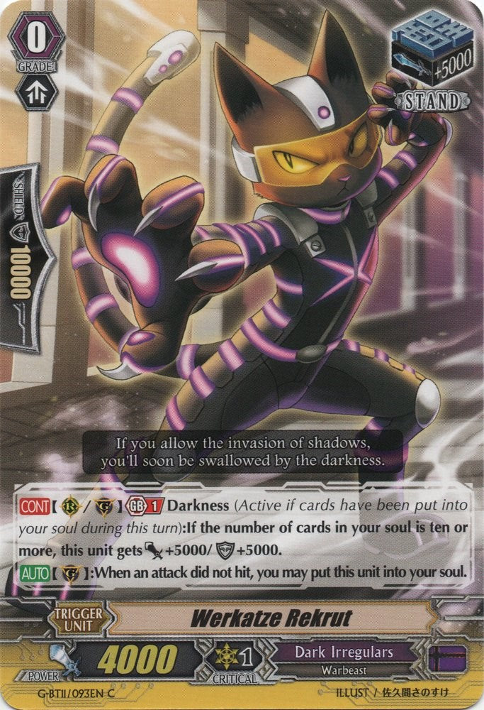 Werkatze Rekrut (G-BT11/093EN) [Demonic Advent]