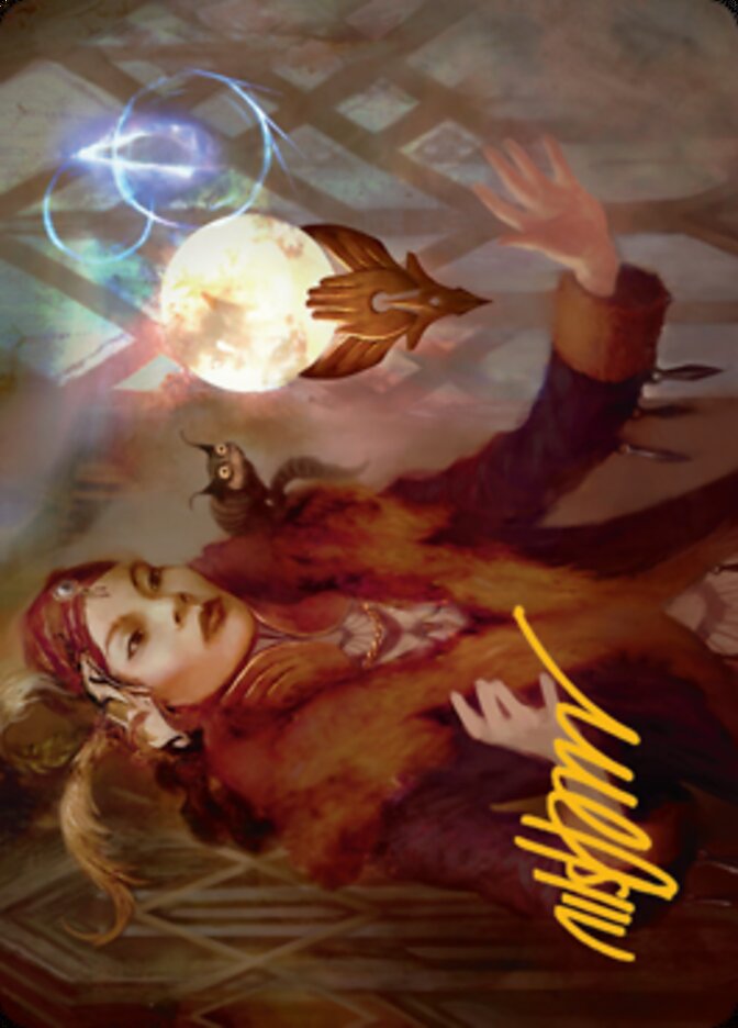 Misfortune Teller Art Card (Signature dorée) [Streets of New Capenna Art Series] 