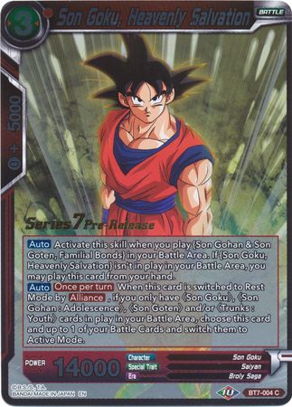 Son Goku, Heavenly Salvation (Assault of the Saiyans) [BT7-004_PR]