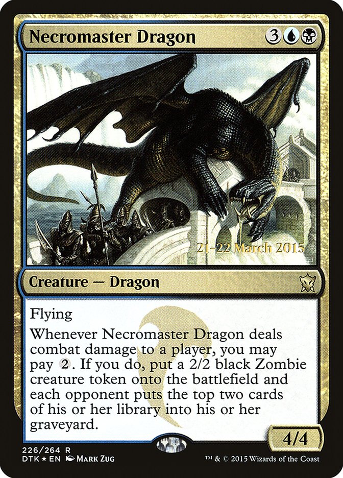 Necromaster Dragon  (Prerelease) [Dragons of Tarkir Prerelease Promos]