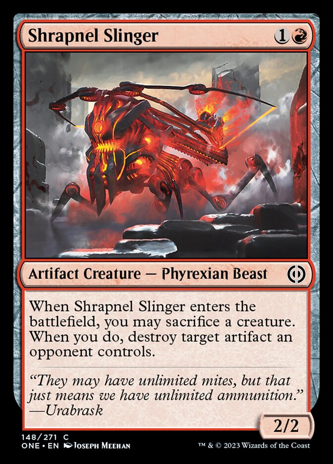 Shrapnel Slinger [Phyrexia: All Will Be One]