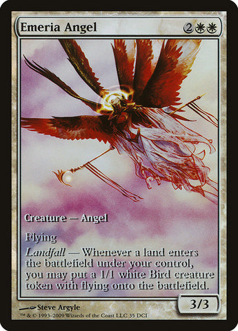 Emeria Angel (Game Day) (prolongé) [Zendikar Promos] 