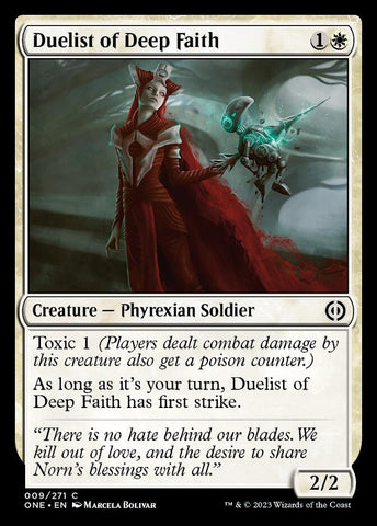 Duelist of Deep Faith [Phyrexia: All Will Be One]