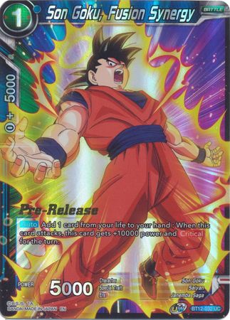 Son Goku, Fusion Synergy (BT12-032) [Promotions d'avant-première Vicious Rejuvenation] 