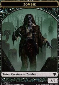 Zombi (005) // Oro (010) Token de doble cara [Tokens de Commander 2017] 