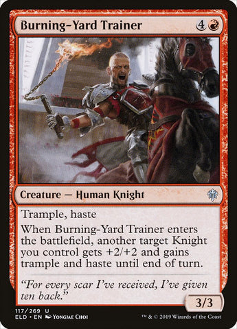 Entrenador de Burning-Yard [Trono de Eldraine] 