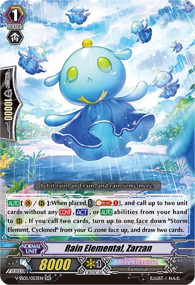 Rain Elemental, Zarzan (V-SS05/053EN) [Premium Collection 2020]