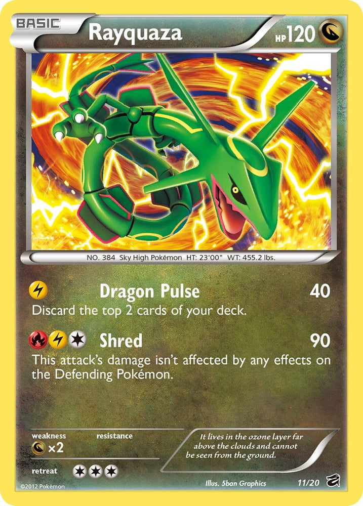 Rayquaza (20/11) (exclusivo de la ampolla) [Blanco y negro: Dragon Vault] 