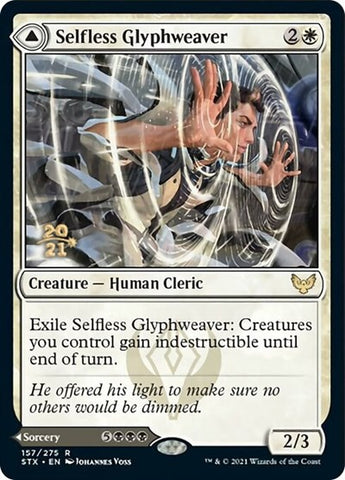 Selfless Glyphweaver // Deadly Vanity [Strixhaven: School of Mages Prerelease Promos]