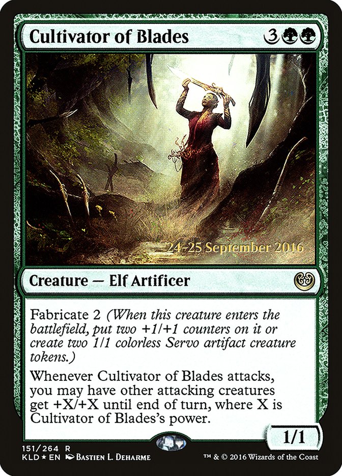 Cultivator of Blades  (Prerelease) [Kaladesh Prerelease Promos]