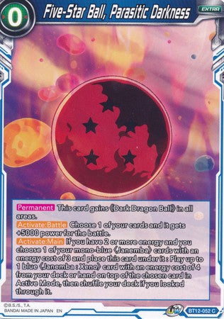 Five-Star Ball, Parasitic Darkness [BT12-052]