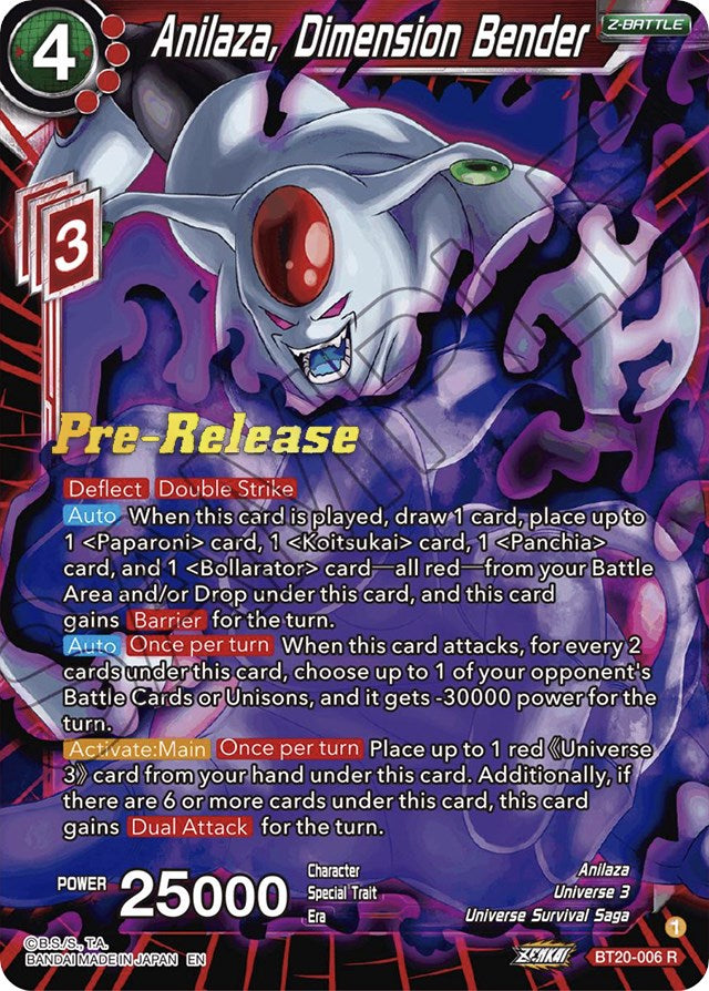 Anilaza, Dimension Bender (BT20-006) [Power Absorbed Prerelease Promos]