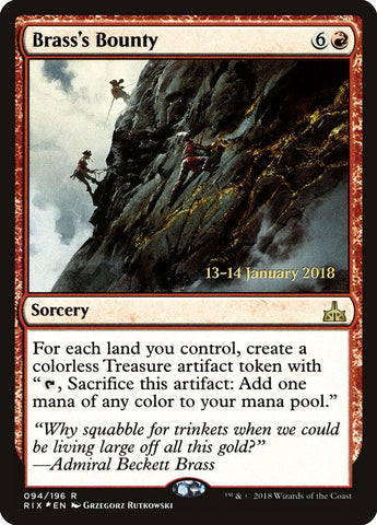 Brass's Bounty (Prerelease) [Rivals of Ixalan Prerelease Promos]