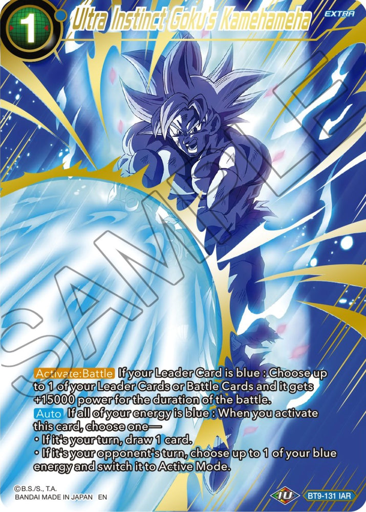 Ultra Instinct Goku's Kamehameha (BT9-131) [Theme Selection: History of Son Goku]